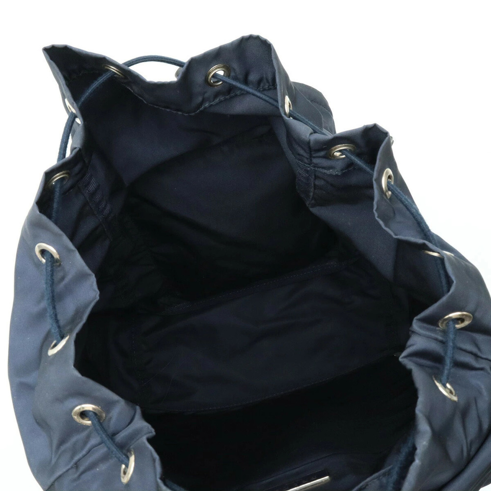 Prada Backpack Rucksack Daypack Canvas Navy Blue - Picture 5 of 8